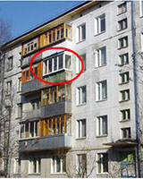 Балкон в панельной Хрущевке